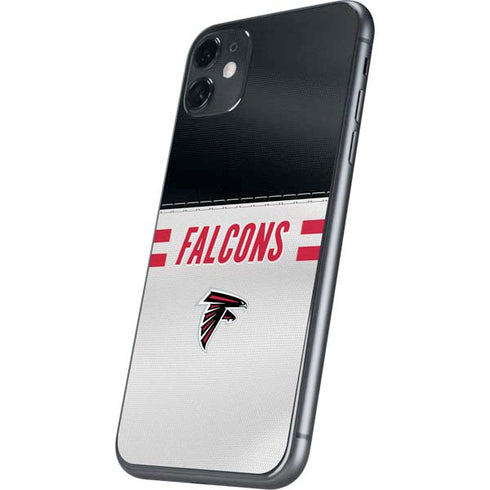 NFL Atlanta Falcons White Striped iPhone 11 Skin